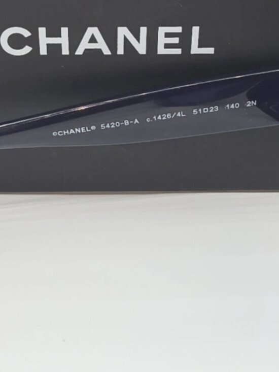 Chanel Butterfly Sunglasses Blue Rhinestone Womens Sunglasses 5420-B-A main image 13